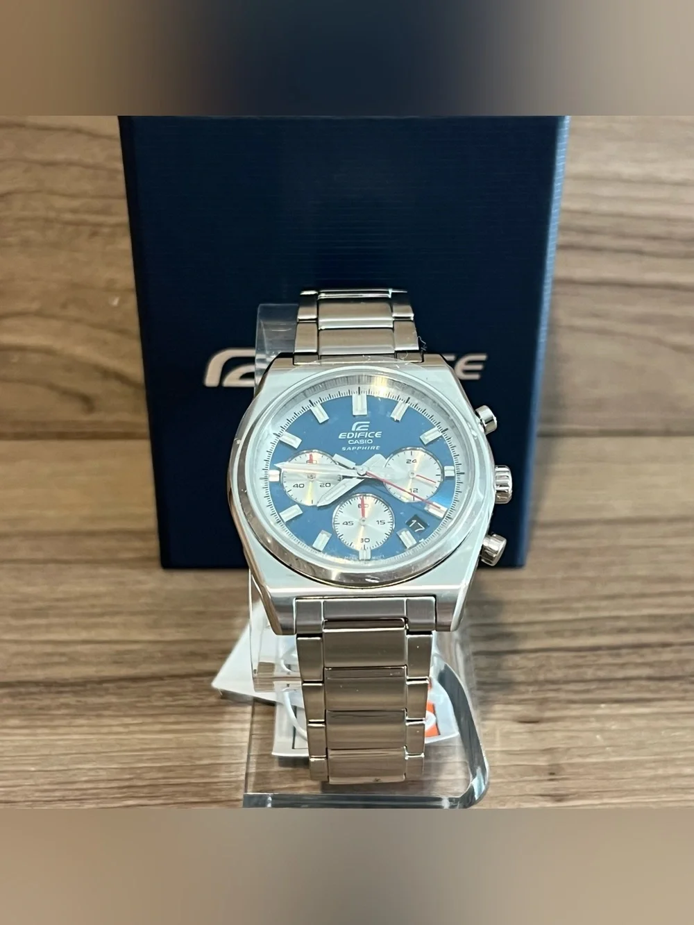 Casio Edifice EFB-730D-2AV Analog Chronograph Watch (Blue)